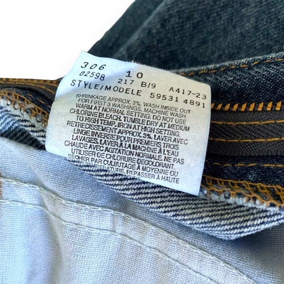 NWT Levi’s 531 1990s Deadstock Women’s ‘Trim Fit’ Vintage Jeans Size 28 NWT - Picture 9 of 10